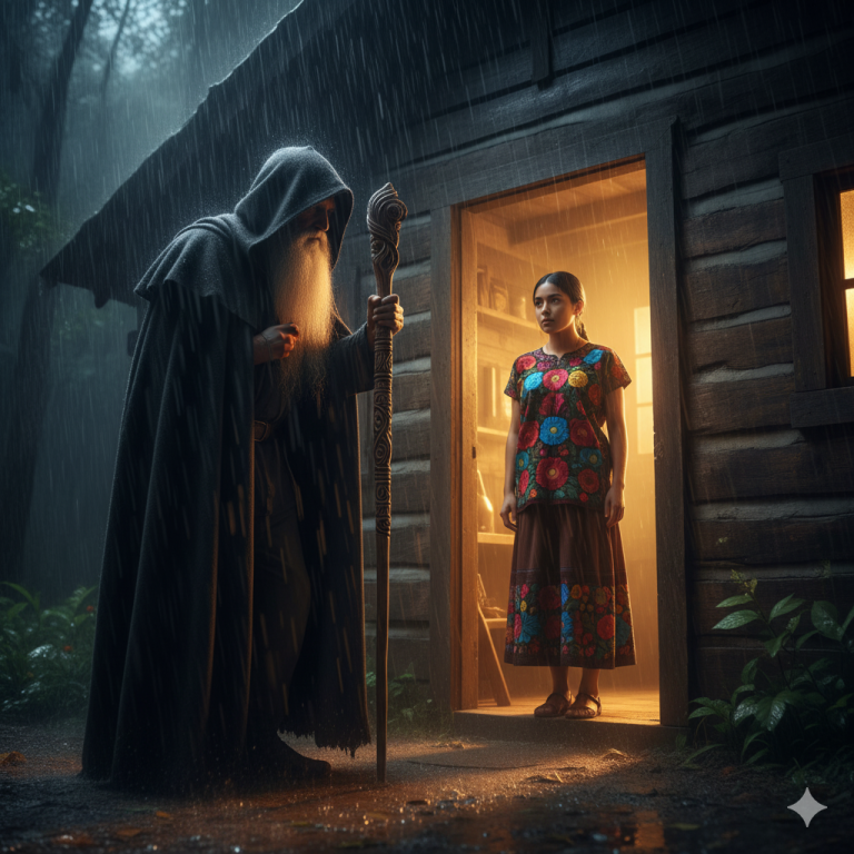 Buenos días, Esperanza. ¿Quién es su acompañante? Aurelio pidió refugio anoche por la tormenta. Don Facundo miró a Aurelio con desconfianza. A los 70 años era propietario de la mayor parte de las tierras cultivables del pueblo, pero por su tacañería y falta de visión muchas permanecían sin explotar.