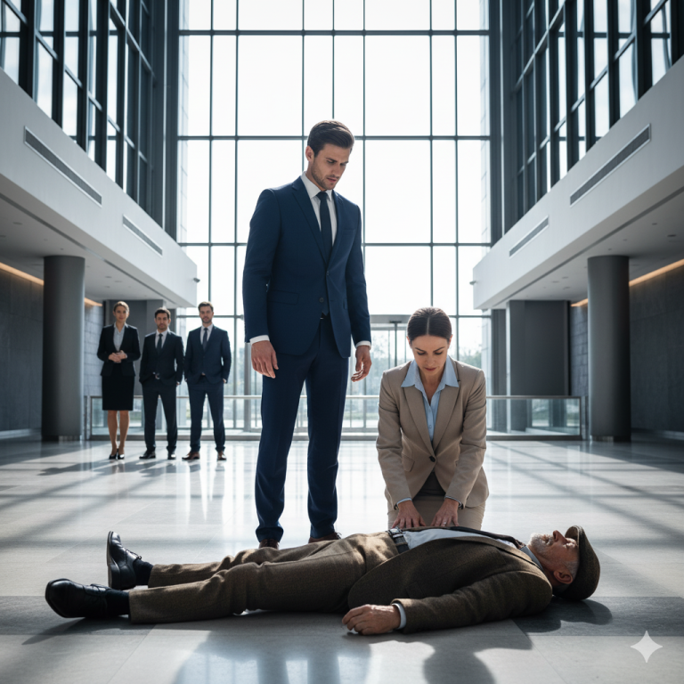 ¡Estaba a punto de ser despedida por ayudar a un anciano caído! ¡Entonces entró el CEO y lo llamó «papá»!…