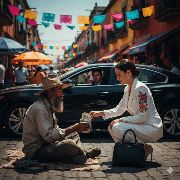 — “¿Sabes que el mendigo que viste hoy es el dueño de todo lo que tienes?” La voz de mi suegra me heló la sangre.