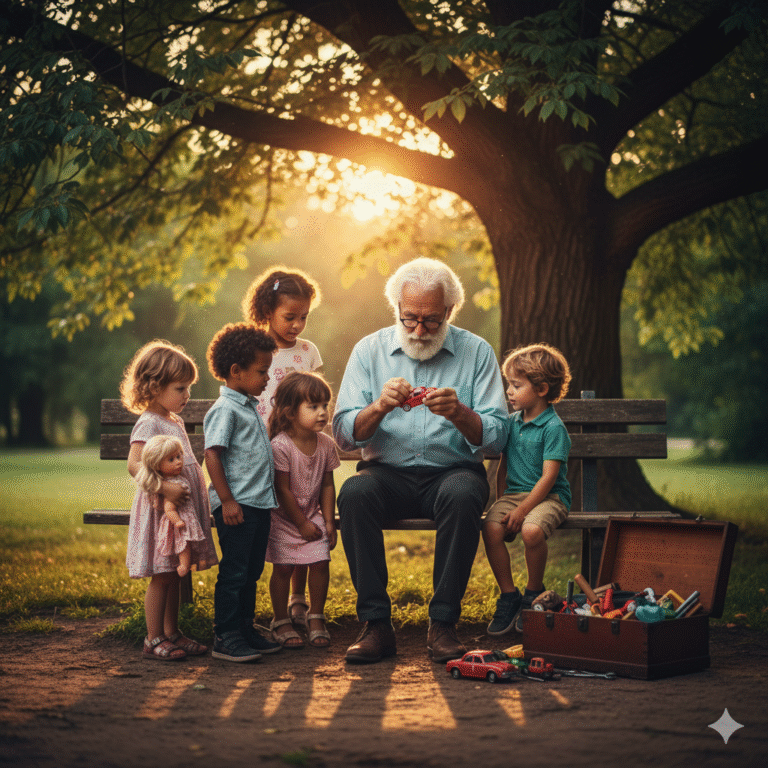 En un barrio silencioso de Montevideo, Uruguay, donde los parques no tienen columpios nuevos y los bancos están algo oxidados, vive don Ernesto Méndez, un abuelo de 78 años con manos temblorosas… pero alma firme.