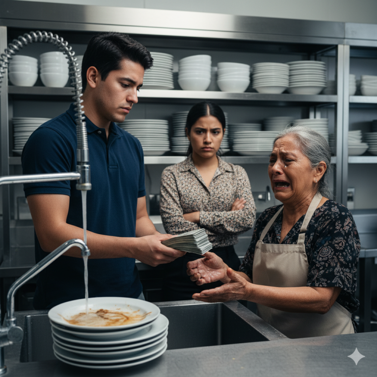 “Al volver a ver a mi exsuegra lavando platos como empleada, conmovido, saqué mi cartera y le di 5 mil pesos, aconsejándole que los guardara por cualquier emergencia. Pero la reacción de ella después nos dejó a mí y a mi nueva esposa completamente desconcertados…”