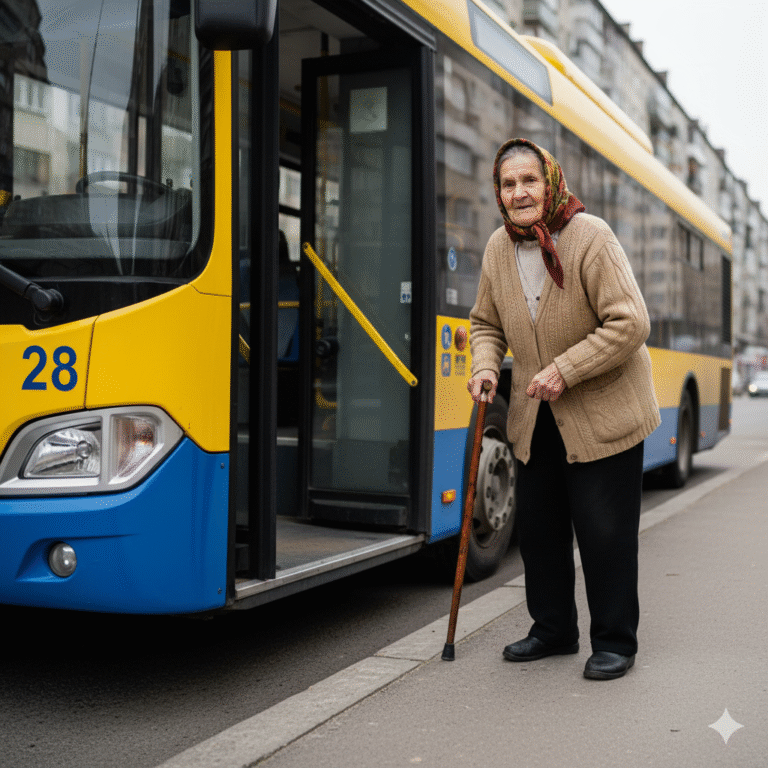 “El colectivero que esperó cinco minutos a una abuela con bastón.”