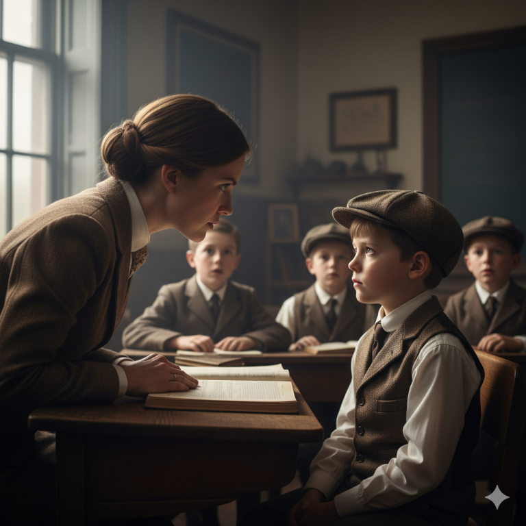 “CÁLLATE, ANALFABETO” — Gritó LaS Profesora…A Hasta Que El Niño Judío Escribió En 7