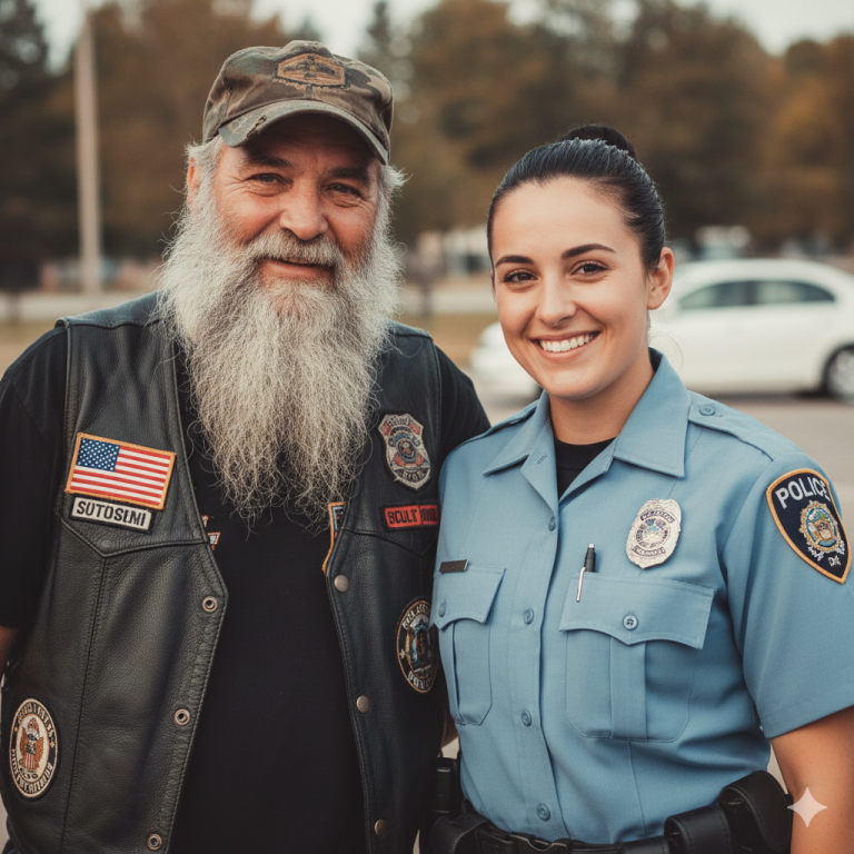 Motociclista encontró a su hija desaparecida después de 31 años… pero ella lo estaba arrestando