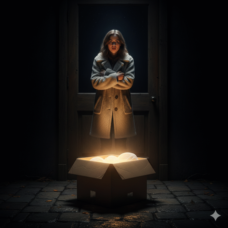 “Nunca di a luz, pero aquella noche, al abrir la caja de cartón dejada frente a mi puerta, supe que ya era madre.”