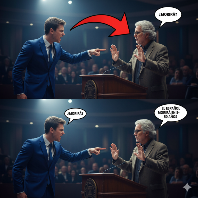 Esos son sus datos de un idioma moribundo. El profesor intentó responder, pero Antonio no había terminado.