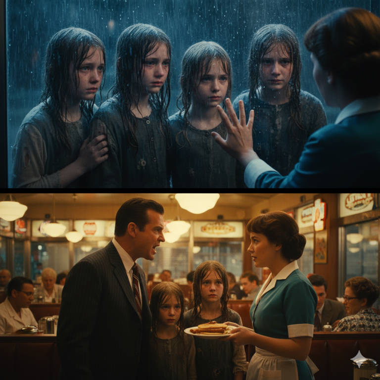 MESERA ALIMENTÓ A CUATRO NIÑAS HUÉRFANAS durante 10 AÑOS — 12 AÑOS después, una CAMIONETA se DETUVO frente a su PUERTA