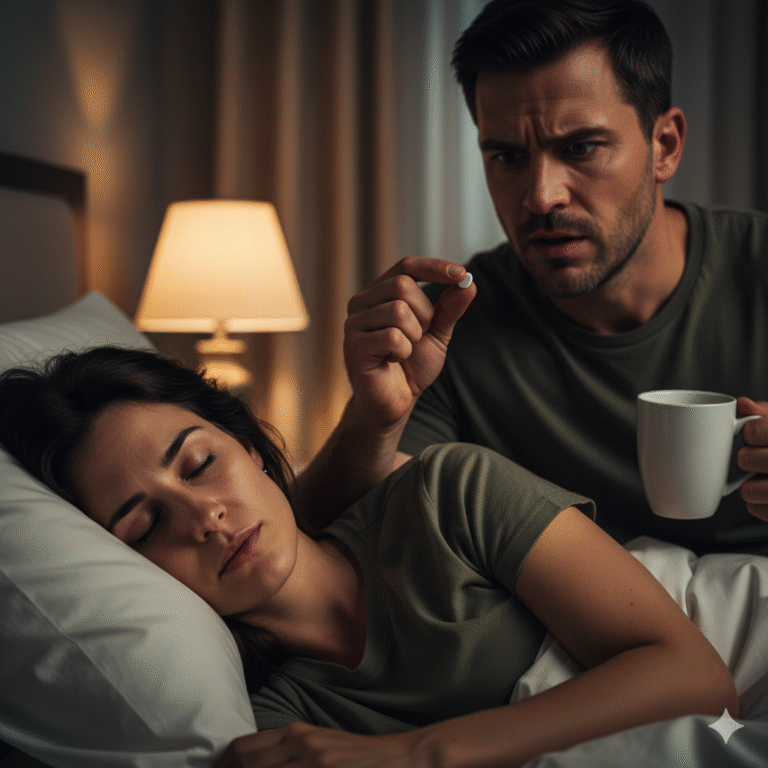 “He Slipped Sleeping Pills Into My Tea Every Night — So One Evening I Pretended to Drink It… and What I Saw After Closing My Eyes Revealed a Secret Hidden Inside Our House That Changed Everything Forever”