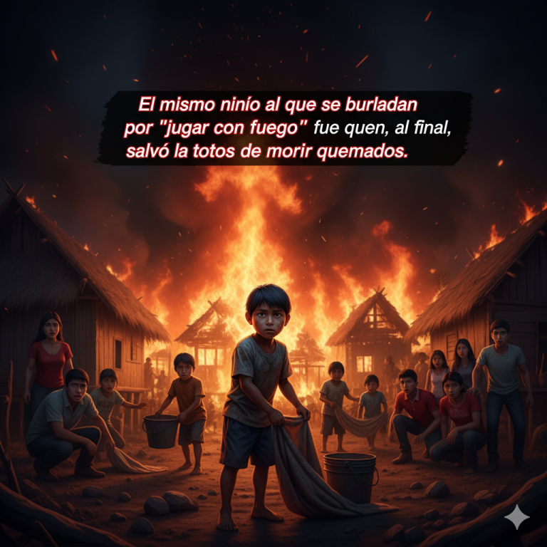 El mismo niño al que se burlaban por “jugar con fuego” fue quien, al final, salvó a todos de morir quemados.