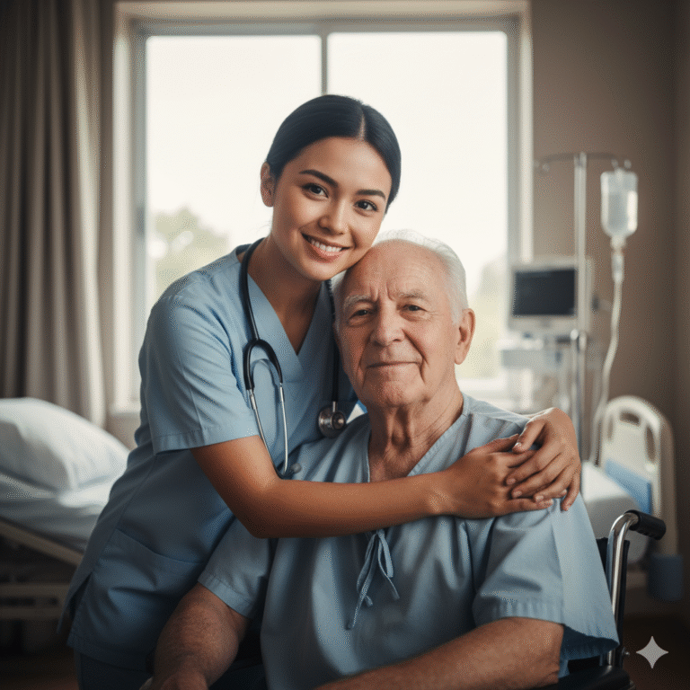 “Me quejé del hospital hasta que vi a una enfermera abrazar a un paciente que no tenía visitas.”