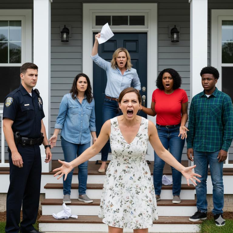 Al día siguiente del funeral de mi padre, regresé a su casa solo para encontrar todas mis pertenencias amontonadas en el porche