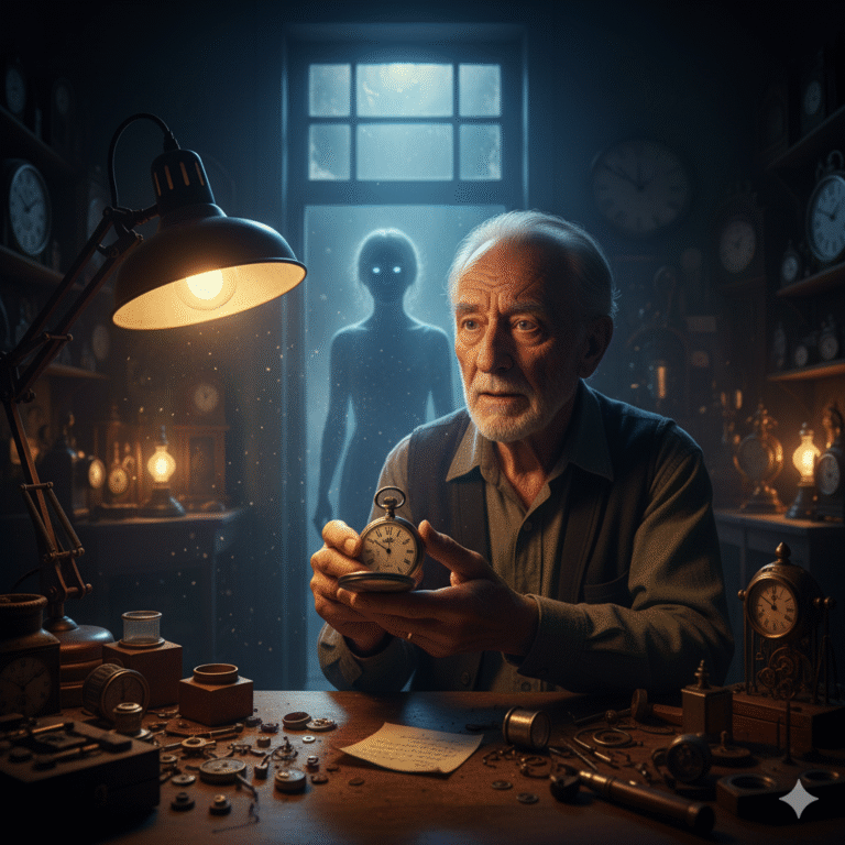 El reloj olvidado en el panteón y el misterioso encargo