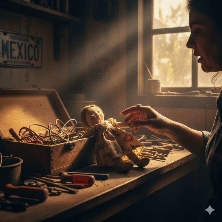“La muñeca en la caja de herramientas”