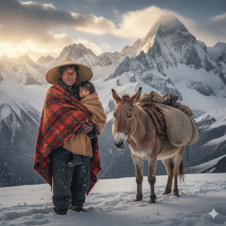 Anciano arriero rescató a niño en la nieve… 15 años después recibió una fortuna inesperada