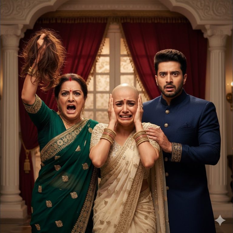 “During the wedding, my mother-in-law came up to me and pulled off my wig, revealing my bald head to all the guests – but then something unexpected happened.”