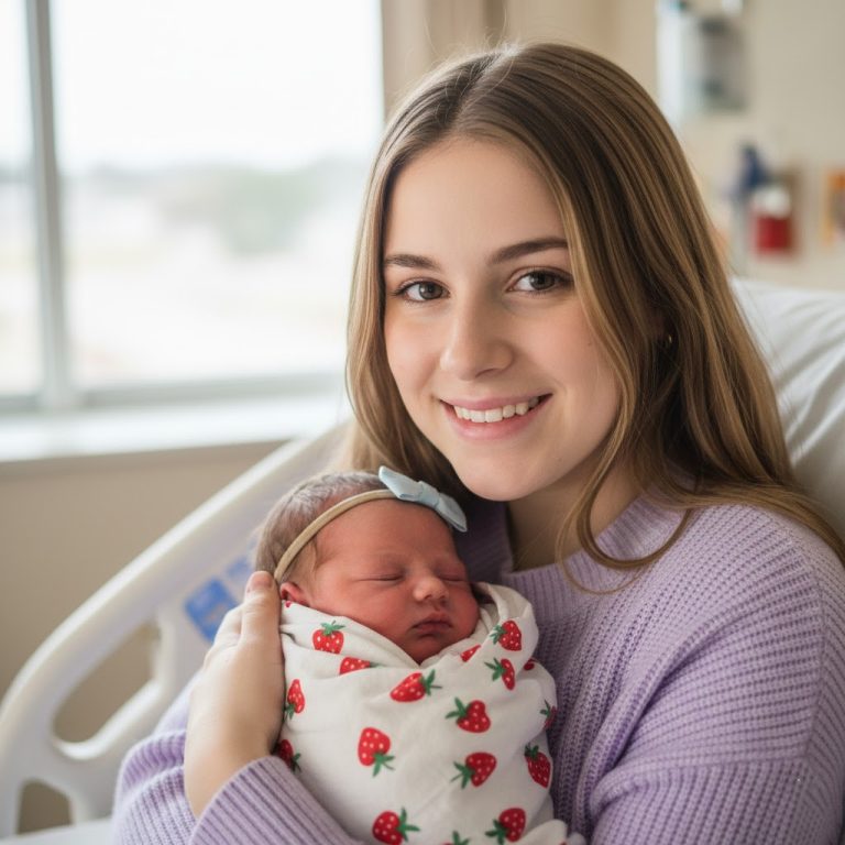 Hoy sostengo en mis brazos el mayor obsequio de mi existencia: mi bebé. ✨ Junto a este profundo amor, cargo con una pena oculta. Me convertí en madre a mis 17 años, y, desde ese instante, mis padres han decidido alejarse. 😔