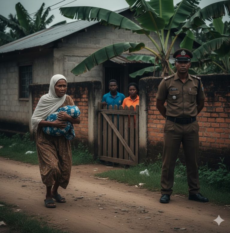 Creyendo que habían engañado con éxito a la anciana para que firmara la cesión de todas sus propiedades, el hijo y su esposa expulsaron triunfalmente a su vieja madre… pero apenas 48 horas después, ella regresó cargando algo que les heló la sangre…
