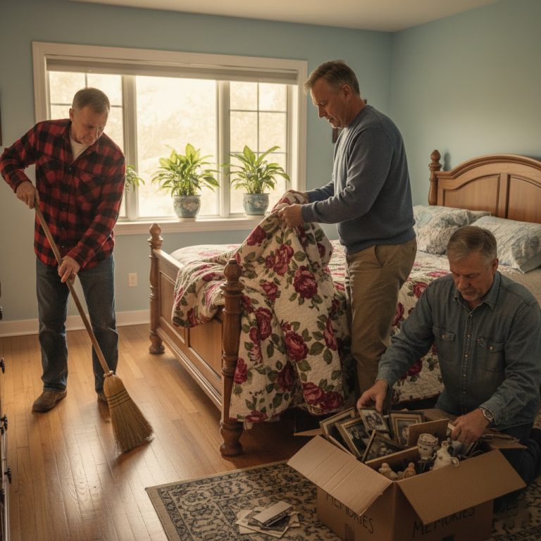 El día que mi madre falleció, los tres hermanos ordenamos la casa y descubrimos tres mantas viejas, idénticas entre sí, dobladas con cuidado y guardadas encima del armario. Mi hermano mayor y el segundo se quejaron de que llevarlas a casa solo ocuparía espacio y que no tenían ningún valor. Yo, con pena, decidí llevármelas todas.