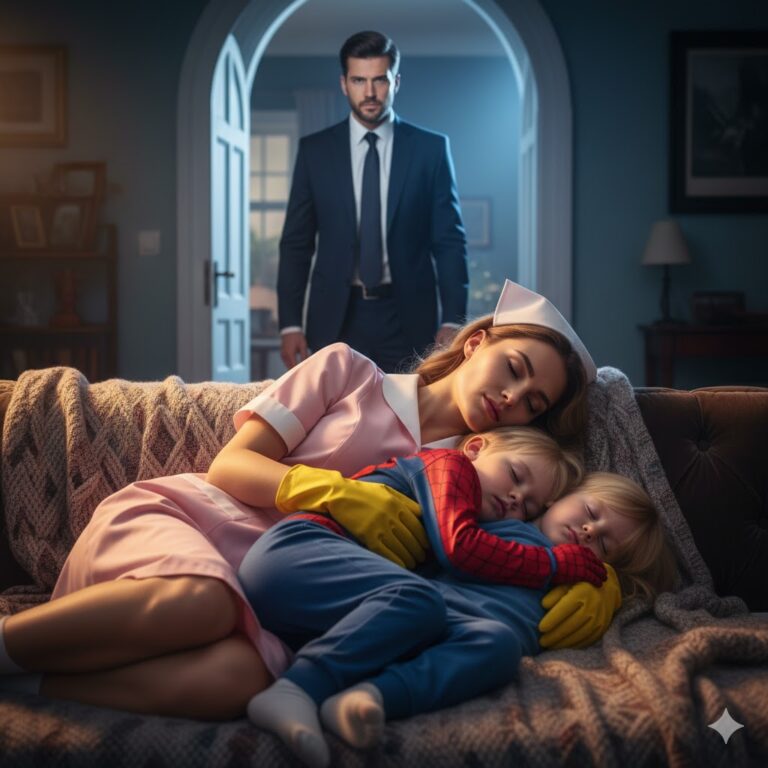 Guillermo era un hombre de poder, atrapado en una casa que ya no tenía alma. Desde la muerte de su esposa, el silencio lo cubría todo. Sus gemelos no hablaban. Él desde su despacho lo observaba todo, pero no lograba acercarse. Hasta que Noemí, una empleada doméstica invisible para todos, se convirtió en el único refugio que los niños buscaban cuando llegó la tormenta.