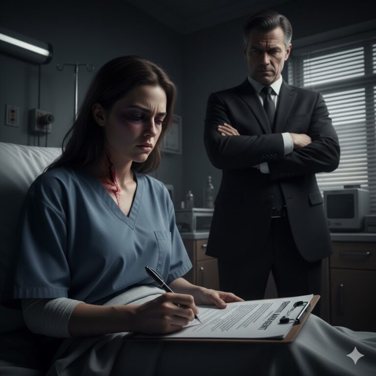 El esposo obligó a su esposa a firmar los papeles del divorcio en la misma cama del hospital, pero no esperaba a quién estaba dejando atrás…