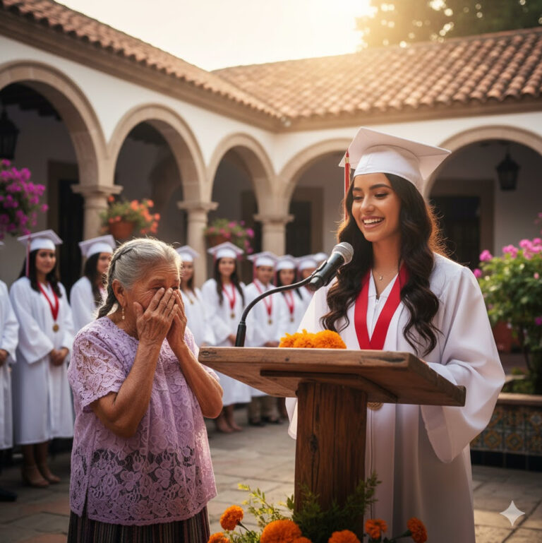 Mi madre es recolectora de basura. Durante doce años, mis compañeros de clase me evitaban, hasta que el día de la graduación, una sola frase mía hizo llorar a toda la escuela…