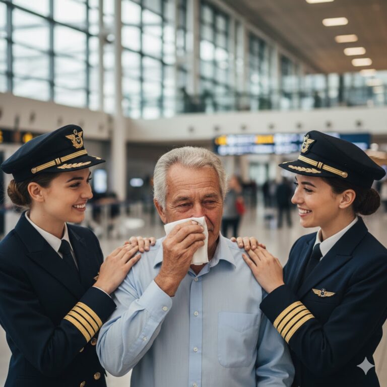 El padre viudo que lo vendió todo para educar a sus hijas: 20 años después, regresaron vestidas de pilotos y lo llevaron a un lugar que jamás se atrevió a soñar.