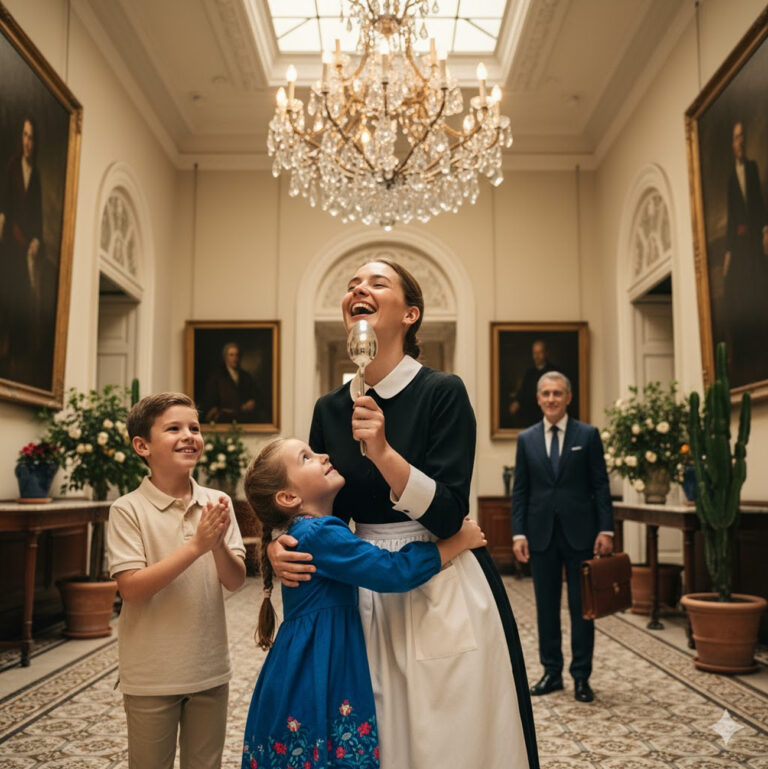 El millonario llegó a casa más temprano — lo que la ama de llaves estaba haciendo con sus hijos lo llevó a las lágrimas…