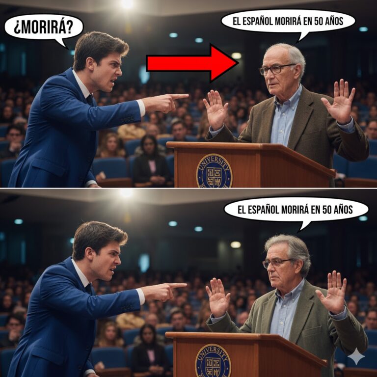 Los latinos deberían olvidar el español. En 50 años será un idioma muerto como el latín. El profesor de Stanford sonríó con arrogancia absoluta mientras 300 académicos asentían en silencio. Pero había algo que no sabía. Antonio Banderas estaba sentado en la tercera fila y acababa de escuchar como un experto americano le decía al mundo que el idioma de su abuelo, de su hija, de 600 millones de personas, estaba condenado a morir.