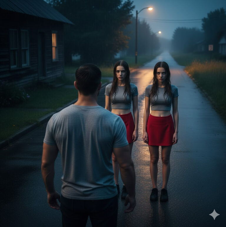 Un padre soltero y pobre acogió a dos gemelas desconocidas, perdidas bajo la lluvia durante toda la noche, después de que todas las demás familias se negaran a ayudarlas.