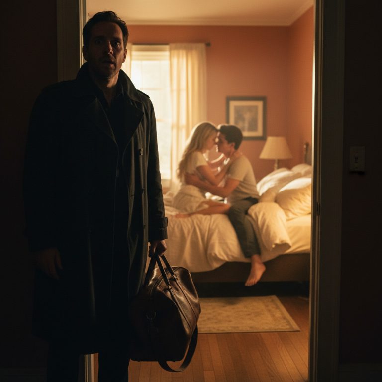 “Me dieron de alta del hospital un día completo antes de lo esperado. Pero cuando entré en el dormitorio, vi a mi esposa y a su amante entrelazados en nuestra cama, así que…”