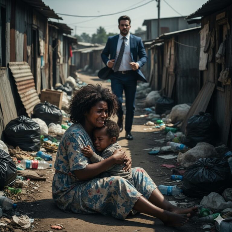 Javier Morales nunca imaginó que encontraría a la empleada de su familia viviendo en un vertedero, sentada sobre sacos rotos de basura mientras sostenía a un niño en brazos. Había moscas volando a su alrededor. La mujer estaba débil, los ojos cerrándose, mientras un niño de 5 años sacudía su cuerpo delgado, suplicando,