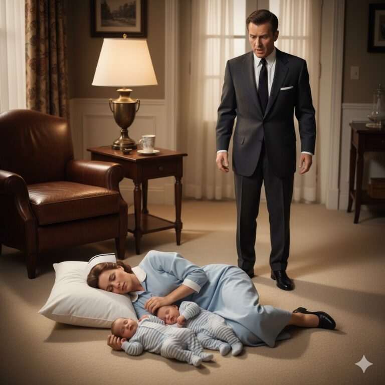 En la oscuridad de un penthouse en la Ciudad de México, un hombre poderoso abre una puerta sin imaginar que su vida cambiará para siempre. Dentro, su niñera yace dormida en el suelo, abrazando a sus dos hijos recién nacidos, rodeada por un silencio más elocuente que cualquier palabra.