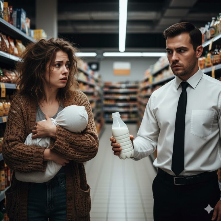 La niña abrazó a su hermano menor y rogó por leche; lo que hizo el empresario millonario cambió su vida para siempre.