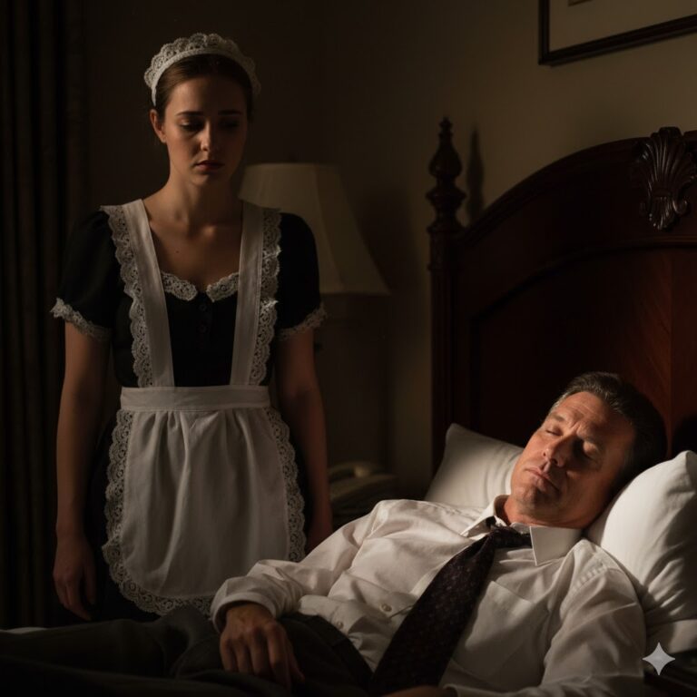 El millonario fingió dormir para poner a prueba a su tímida empleada doméstica, pero cuando abrió los ojos y vio lo que ella hacía, su corazón se detuvo… y su vida cambió para siempre aquella noche silenciosa.