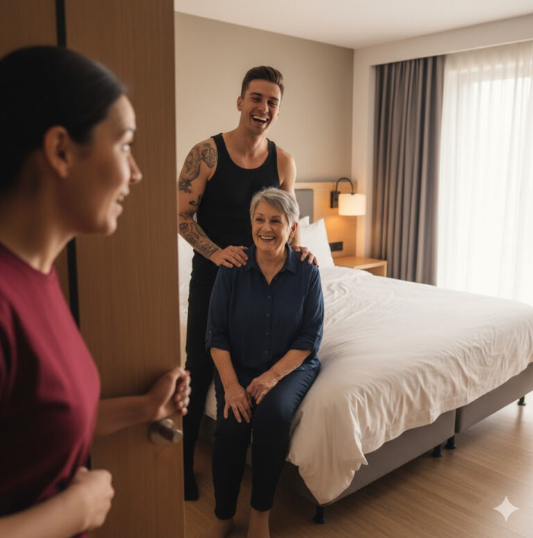 Sospechando que mi madre tenía un amante a los 60 años, todas las noches salía de casa a escondidas a las 10, siempre sacando dinero en secreto. Un día decidí seguirla… y quedé en shock.