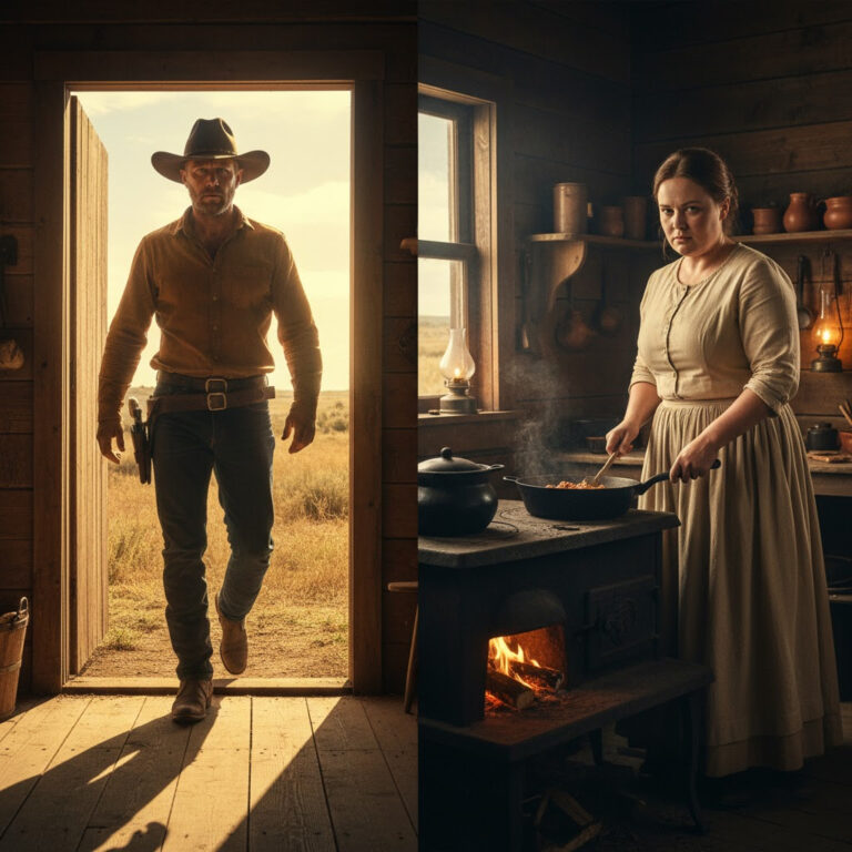 «Estoy demasiado gorda, señor… pero sé cocinar», dijo la joven colona al ranchero gigante.