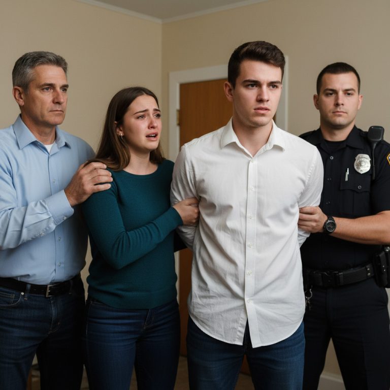 Mi hija de 22 años trajo a su novio a cenar a casa. Lo recibí cordialmente… hasta que empezó a dejar caer su tenedor una y otra vez, noté algo bajo la mesa y marqué en secreto al 911 desde la cocina.