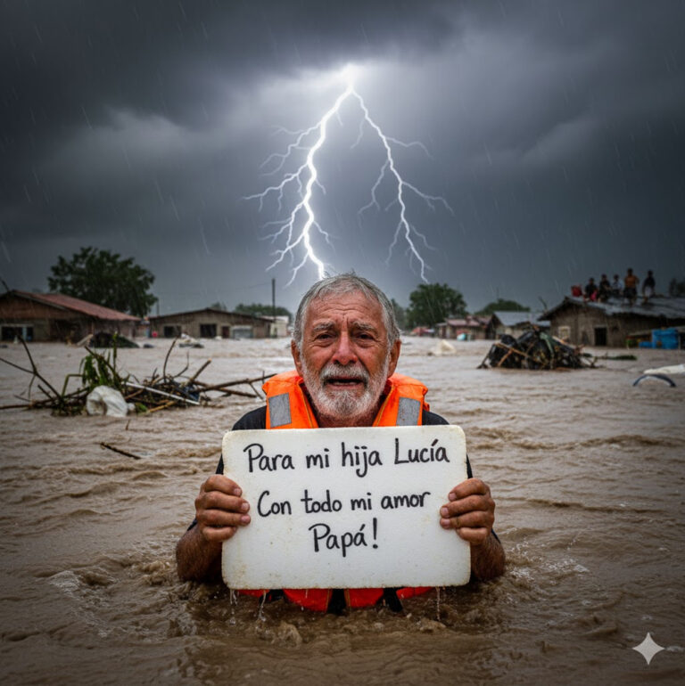 No pudo comunicarse con su hija, que se había casado y vivía lejos. Un padre de 70 años abrazó una caja con comida y nadó a través de las aguas de una inundación para llevar ayuda a su hija que vivía en la zona más afectada…