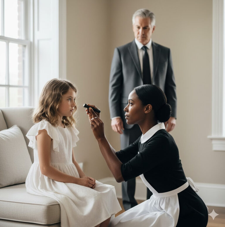 La hija del magnate nació ciega… hasta que la nueva niñera descubrió la verdad. — Papá, ¿por qué siempre está tan oscuro? —preguntó la niña.