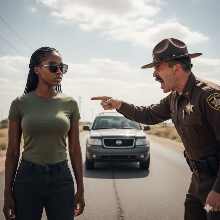 Creyó que era una víctima fácil… pero era la comandante más temida… Det el auto, negra.