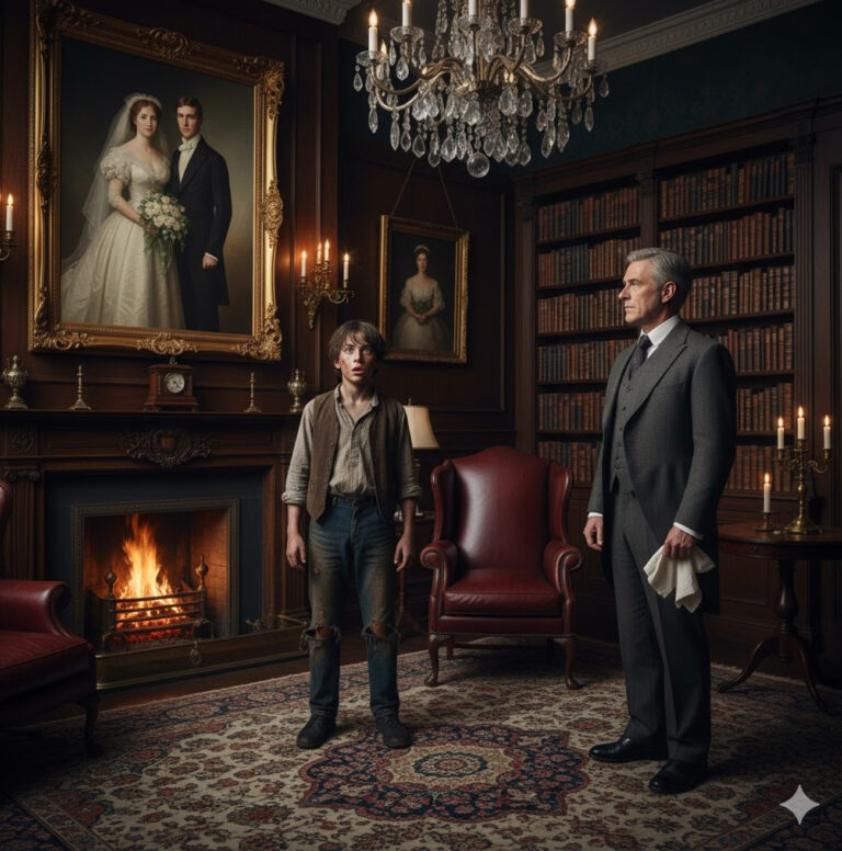 “Un niño sin hogar vio una foto de boda y susurró: ‘Esa es mi madre’…”