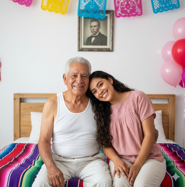 Finalmente, mi padre asintió. Después de bastante búsqueda, la familia conoció a Rekha — quien era 20 años más joven que mi padre, humilde, honesta y maestra de jardín de infancia en Jaipur. Rekha nunca se había casado antes y dijo que estaba dispuesta a cuidar de mi padre y ser su compañera.