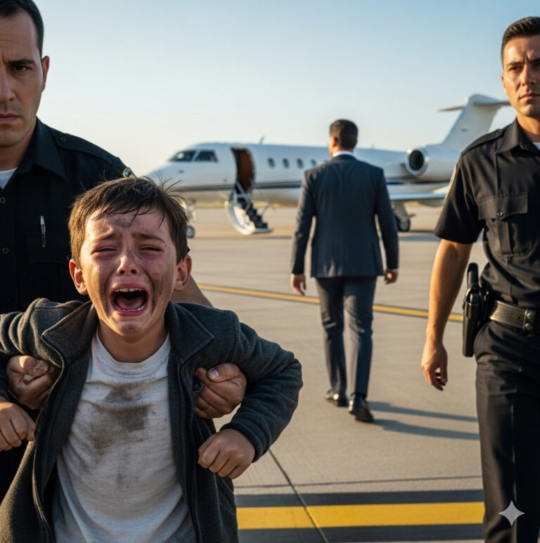 “¡No subas al avión! ¡Está a punto de explotar!” – Un niño sin hogar le gritó a un multimillonario, y la verdad asustó a todos…