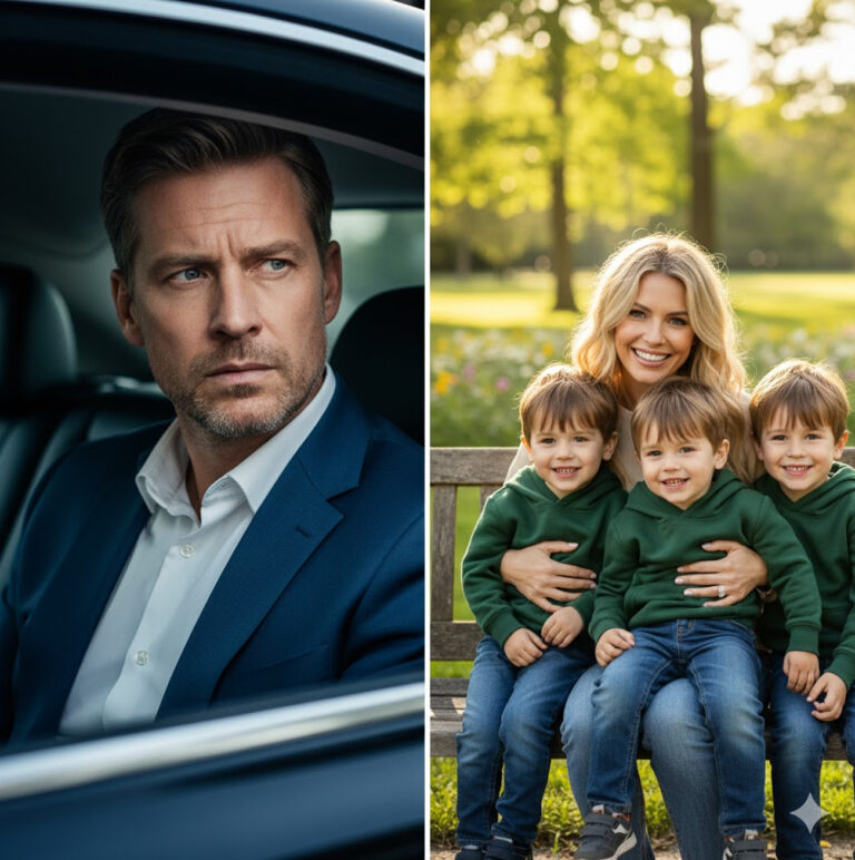 CEO MULTIMILLONARIO VE A SU EXNOVIA ESPERANDO UN UBER CON TRES NIÑOS DE SEIS AÑOS IDÉNTICOS A ÉL…