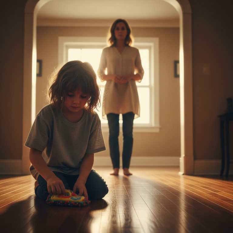 Cuando regresé temprano de un viaje de negocios, encontré a mi hija de nueve años sola, obligada a fregar el suelo de la cocina como “castigo”.