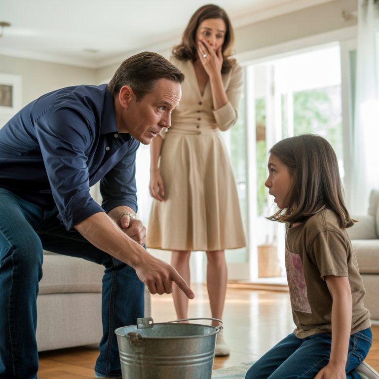 «Volví a casa antes de lo esperado y encontré a mi marido encima de mi hija de 9 años… Le gritaba, le señalaba con el dedo en la cara y la obligaba a limpiar el suelo de rodillas. Me quedé helada del horror…»