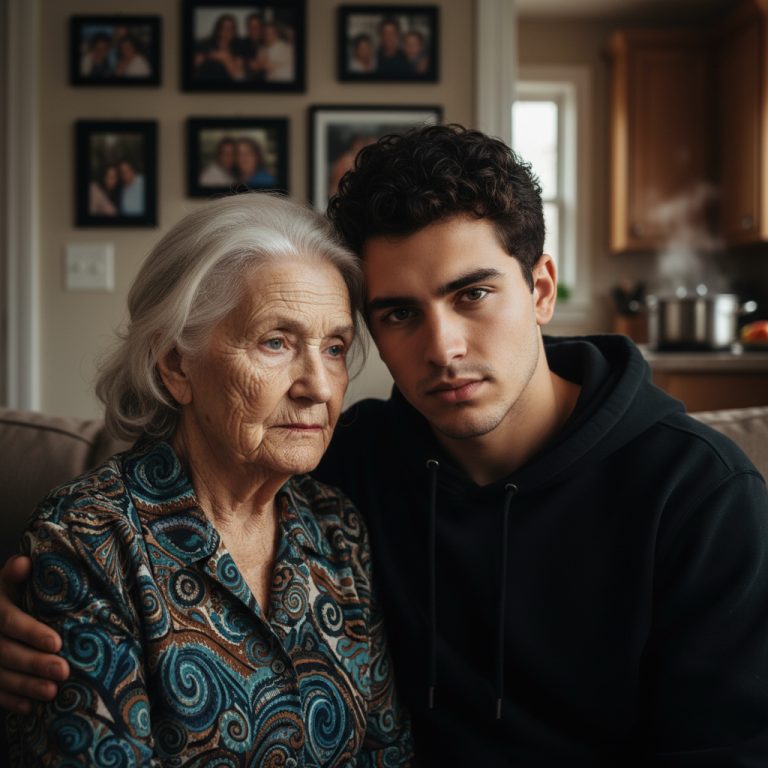 Un ladrón entra a robar una casa y se encuentra a una abuela que lo confunde con su nieto. No solo no roba: le cocina.