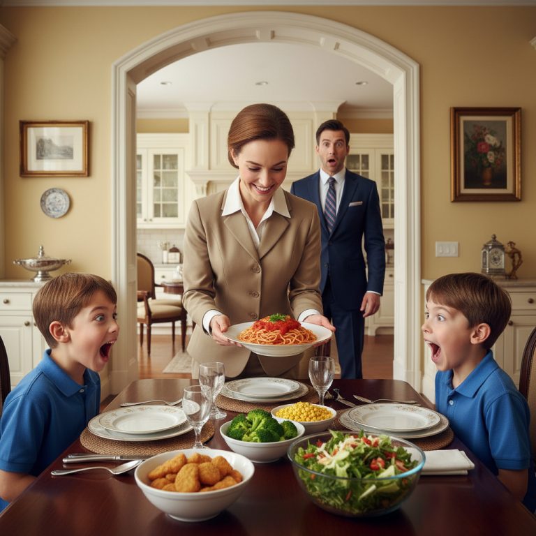 Los hijos gemelos del millonario viudo no comían nada hasta que la nueva niñera hizo algo inesperado y cambió sus vidas para siempre.