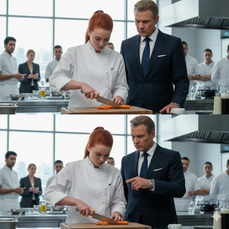 Chef Obliga a Mujer Sencilla a Cocinar, sin Saber que es Chef Michelin…