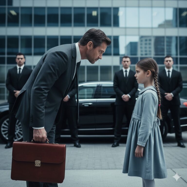 La niña oyó a los guardias hablar en chino y advirtió al millonario que no subiera el auto